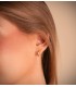 Pendientes aros para mujer, diseño de aro abierto/medio aro | Pendientes de moda - Joyce