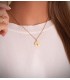 Medaglia Albero della Vita oro 750, 14 mm | Ciondoli portafortuna personalizzati