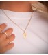 Collana catena forzatina 1.5 mm 18 Kt 40cm, girocollo ideale da donna e bambini