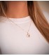 Bicolor Anhänger Gold 18K mit Koala und Herz, 19 mm  - Geschenk für Muttertag