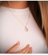 Bicolor Anhänger Gold 18K mit Koala und Herz, 19 mm  - Geschenk für Muttertag