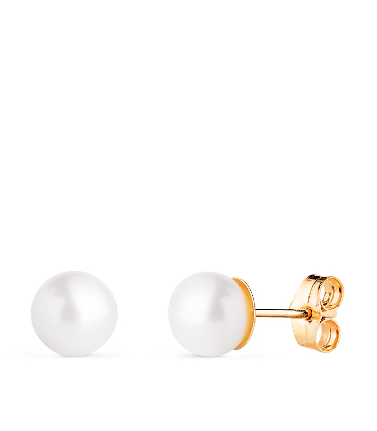 Pendientes con Perlas Cultivadas de 7 - 7, 5 mm 18K, modelo Kikuë para mujer