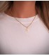 Cadena Singapur 2 mm 18 Ktes 40 cm - Cadena retorcida de oro para mujer