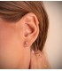 Pendientes con diamantes de oro amarillo 18 kilates para mujer, modelo Eirlys 0.400 qts