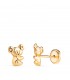 Orecchini a bottone con koala, 7 mm, oro giallo 750 | Orecchini per bambini