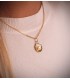Pendentif coquille avec perle 14 mm en or jaune 18 carats | Pendentifs unisex en ligne : pour homme, femme et enfant.