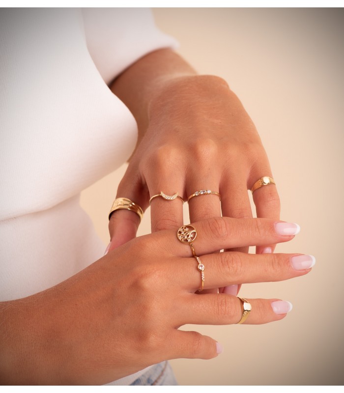 Bague Meraki Or Jaune 18K Lune