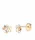 Orecchini oro bicolore Heida 14K - 585 ‰ | Ideali per bambina e neonata