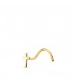 Nasenpiercing Gold 750 Kreuz | 22434