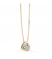 Gargantilla corazón Annalisa oro bicolor 18K
