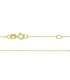 Collier avec motif cœur zircones Artemisa en or jaune 18 carats, 42 cm - bijoux pour femme