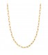 Collar Cadena Oro 18K 50 cm 3 mm - Cadena gruesa para mujer