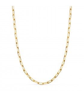 Collar Cadena Oro 18K 50 cm 3 mm - Cadena gruesa para mujer