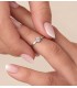 Anelli fidanzamento in ALDA gioielleria online | Anello solitario Neptune Oro bianco 18 kt