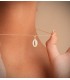 Medaglia Miracolosa 18kt smalto bianco 16,5 mm - Gioielli religiosi online