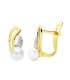 Boucles d'oreilles or bicolore Pirmina 18 Carats