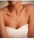 Cadenita plana de oro blanco de 750, de 1,2 mm y 45 cm de largo, ideal como collar o gargantilla para mujer.