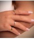 Bague de fiançailles en or, modèle solitaire Leticia 18 carats | Bagues de fiançailles pour femme