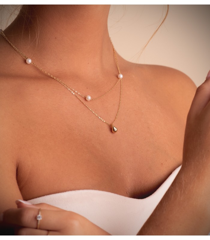 Chaîne Or 18K 1.5mm 45cm Diamantée, chaînette pour femme.