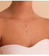 Collar para mujer compuesto por colgante en forma de corazón con circonita | Gargantilla Artemisa