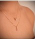 Collar para mujer compuesto por colgante en forma de corazón con circonita | Gargantilla Artemisa