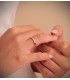 Anillo de compromiso Aisha Oro amarillo 18K con Diamantes de 0.160 quilates