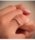 Anello di fidanzamento Aisha Oro 18 Kt Diamanti 0.160 ct. Fede nuziale con diamante.