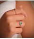 Bague Femme 2 Ors 18K Gianella Pierre Émeraude