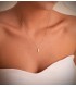 Gargantilla Cruz Diamante 0.015 Qt. Oro 18K