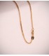 Cadena Espiga 40 cm oro amarillo 18 Kilates - Cadena retorcida de oro para mujer