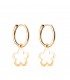Créoles Fleur Or Jaune 18k