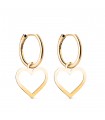 Créoles Coeur Or Jaune 18k