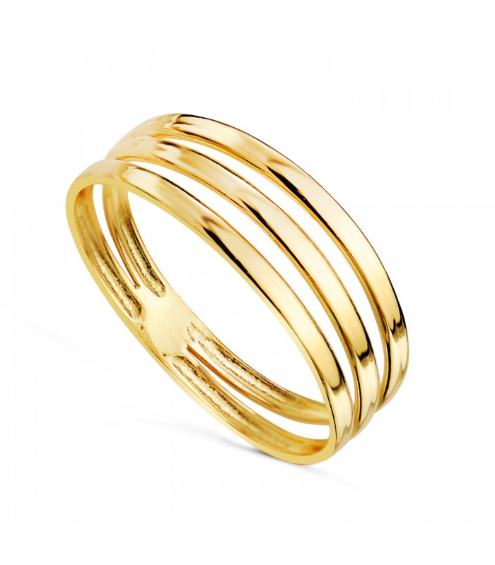 Anello da donna in oro giallo, modello a fascia Sally 18Kt.