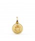 Medaglia San Giuseppe oro giallo 18kt 12mm bordo lucido | Medaglietta battesimo