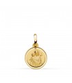 Médaille Saint Joseph Or 18K 12mm Biseau