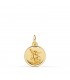 Médaille Saint-Michel 12 mm en or jaune 750 - Médaille pour baptême d'enfants