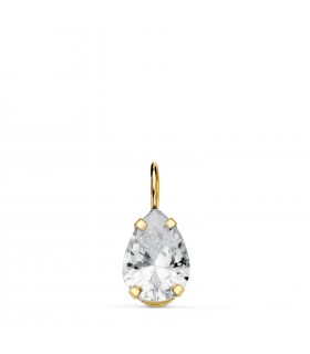Ciondolo punto luce con ossido di zirconio a goccia, 6,5 mm - Ciondoli da donna