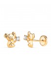 Orecchini Koala Oro 750 e zirconi