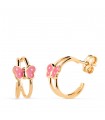 Pendientes niña Oro 18K Carola mariposa