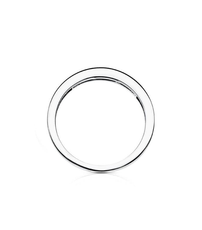 Bague pour femme en or blanc 18 carats avec diamants 0,150 carats. Haute joaillerie.