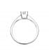 Bague solitaire or Parisee 0.150 ct. Bague avec diamant or blanc. Bijouterie en ligne.