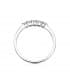 Anillo de compromiso con diamantes. Sortija de mujer en oro blanco. Anillo de boda.