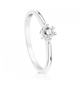 Solitario Grattia 0.10 Qtes. 18 Ktes | comprar anillos de compromiso en joyería online | Anillo con diamantes pedida de mano