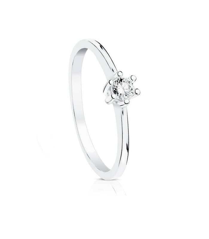 Solitaire Grattia 0.10 Ct. 18 K.
