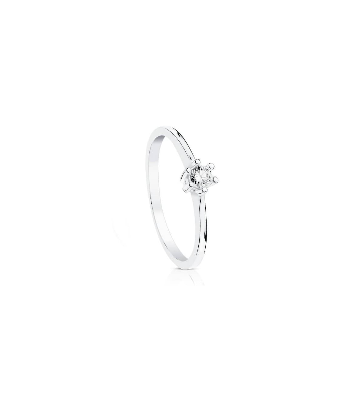 Solitaire Grattia 0.10 Ct. 18 K.