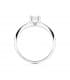 Bague diamants 0.200 ct Veronessi. Bague or blanc 18 carats. Alda Joyeros.