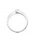 Bague solitaire Lorien 18 carats. 750/1000. Diamant solitaire 0.100 carat. Alda Joyeros.