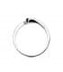 Solitario compromiso Milanesse oro blanco 18 kilates. 750/1000. Joyería online.