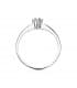 Solitario oro blanco Grattia. Anillo con diamante 0.10 quilates. Alta joyería, compra online.