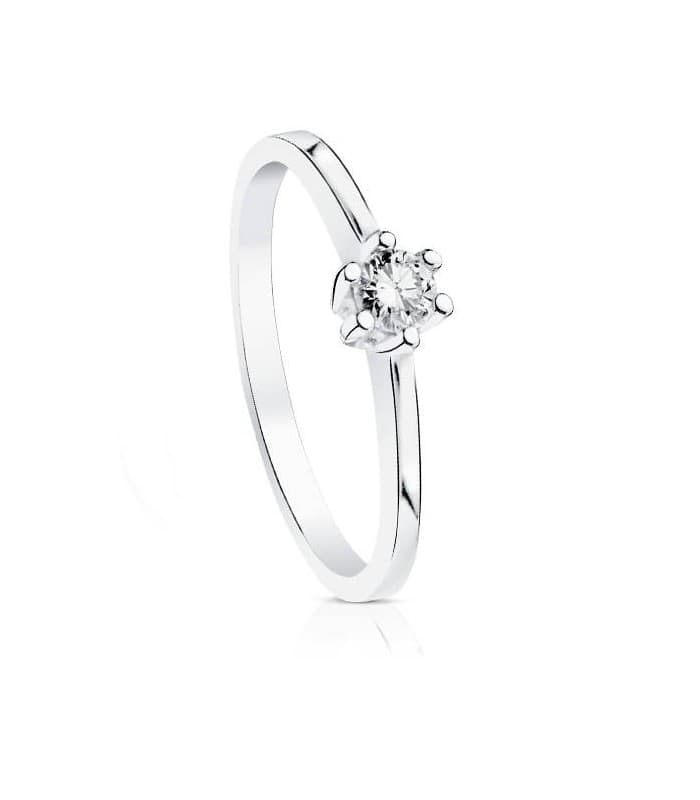 Solitaire Grattia 0.15 Ct. 18 K.